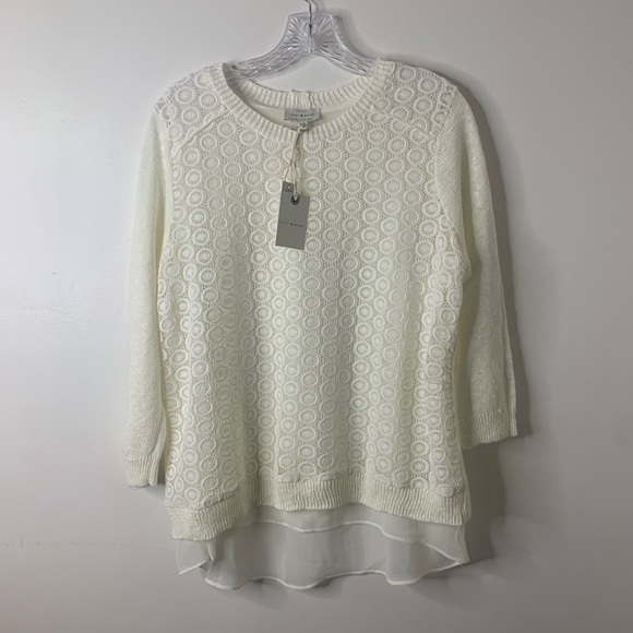Lucky Brand Sweaters - Lucky Brand Women's Mixed Media Pullover Sweater